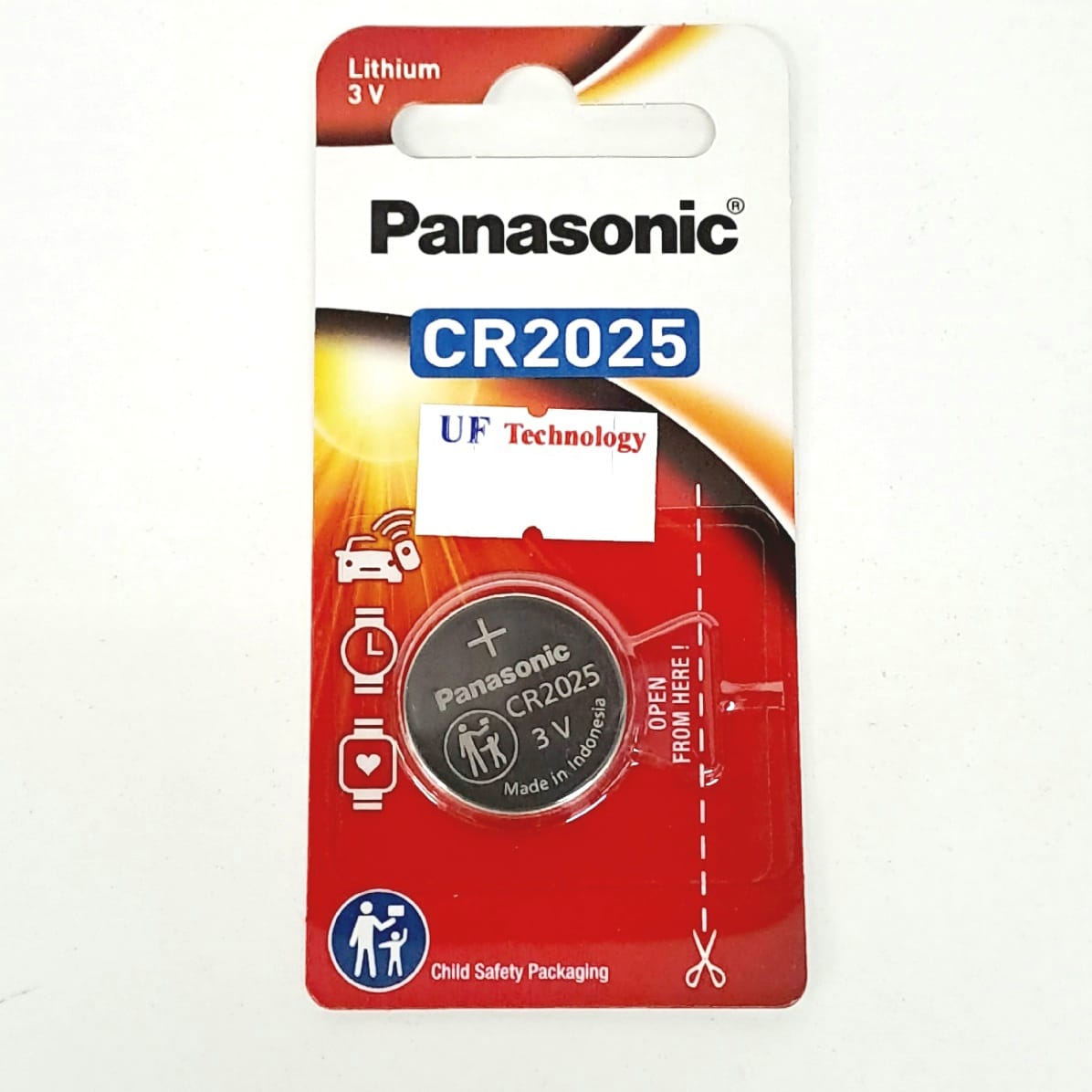 Panasonic CR-2025/1s' 3V Lithium Battery