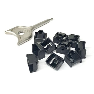 10xRJ45 Port Blocker + 1xKey (Black)