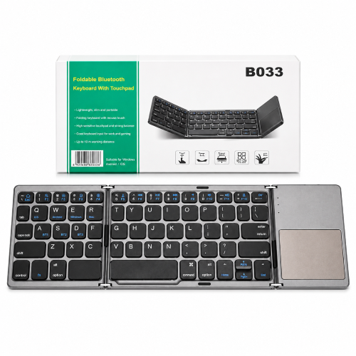 Foldable Bluetooth Keyboard with Touchpad