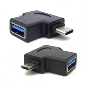 2-in-1 USB3.0 AF OTG Adaptor (Type C M & Micro USB M)