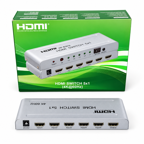 HDMI Switch 5 Way 4K 60Hz
