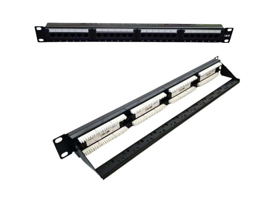 24 port CAT 6 Patch Panel Dual IDC