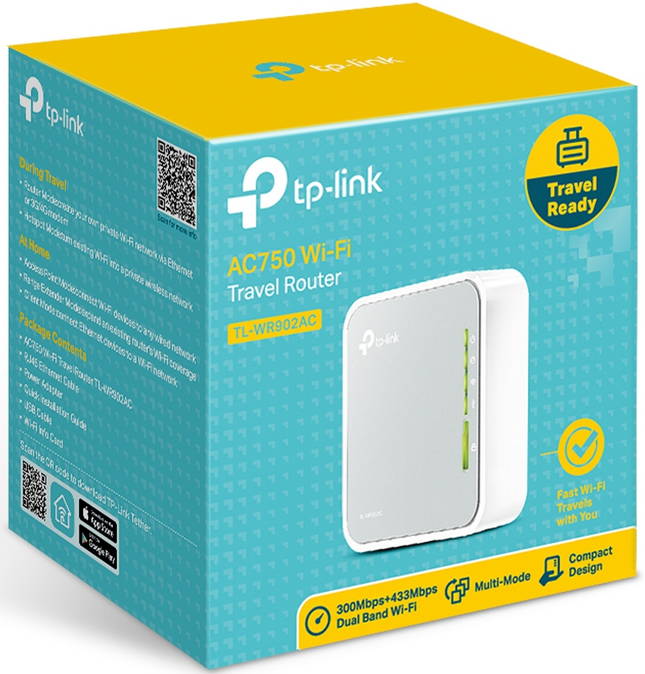 TP Link AC750 Wireless Travel Router