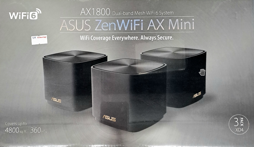  ASUS ZenWiFi AX1800 Mini (XD4) Black (3-pk) 
