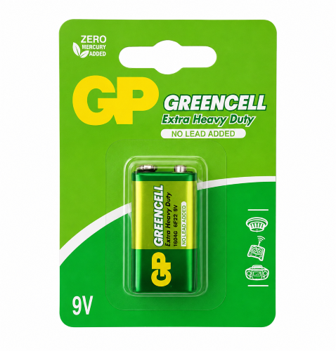GP 9V-1’s Greencell Battery w/Card