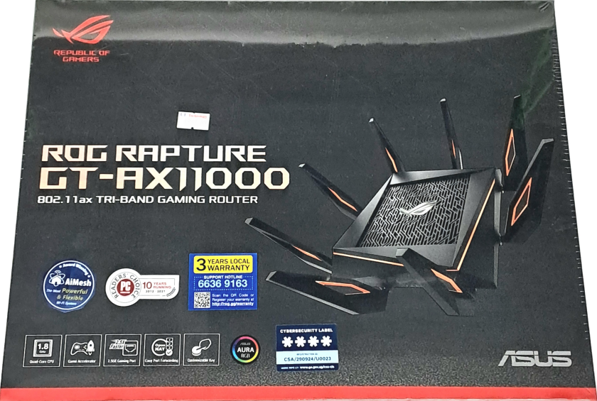 ASUS ROG Rapture GT-AX11000 Tri-band WiFi 6 Gaming Router