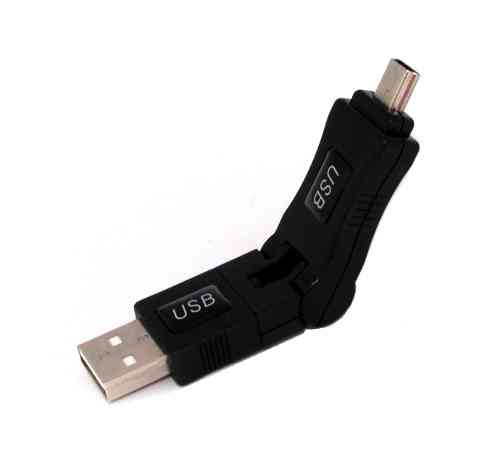 USB2.0 AM to USB Mini 5P Turnable Adaptor