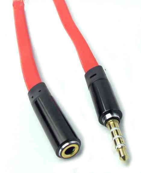 3.5mm 4pole M/F Flat Cable