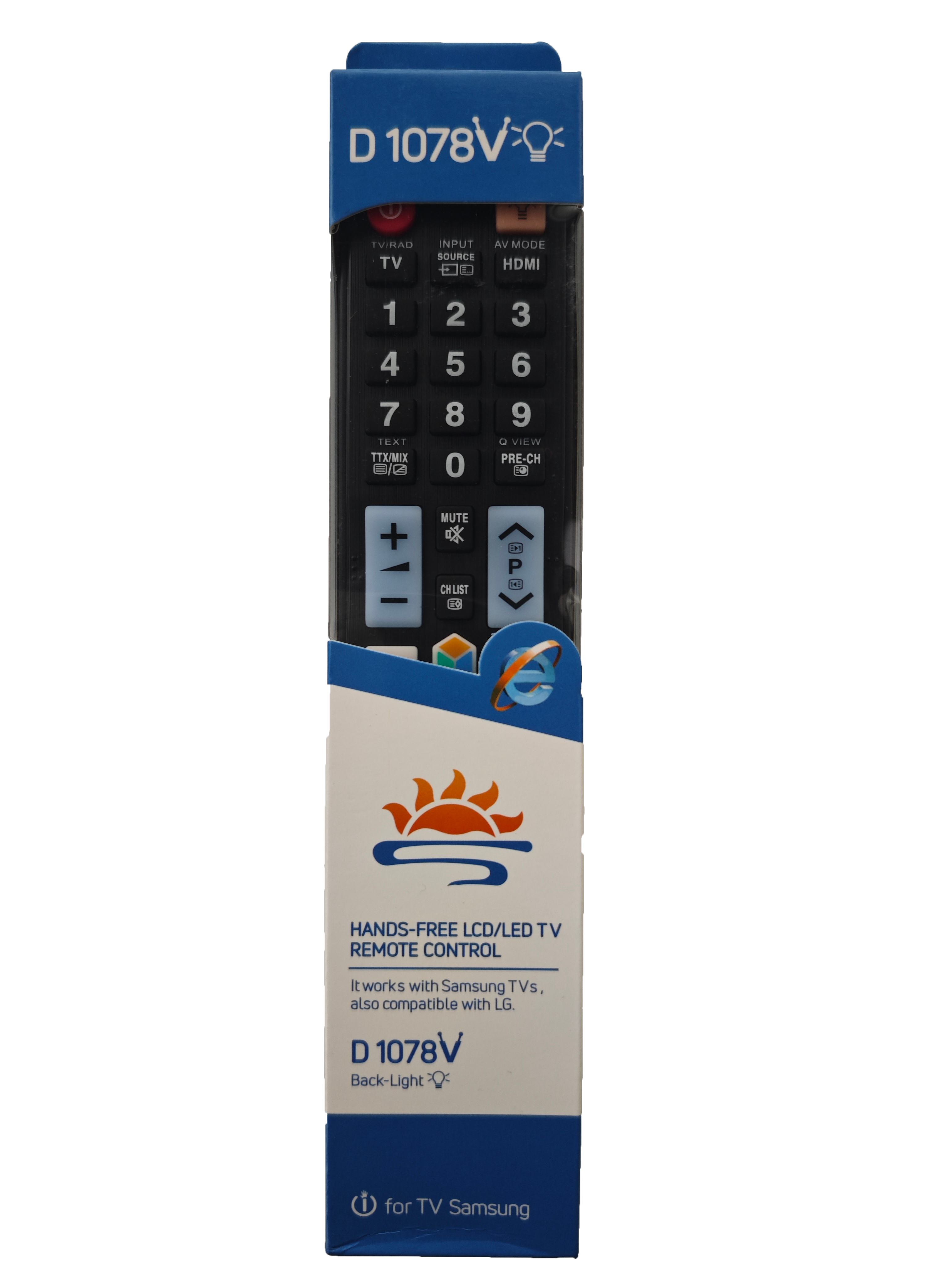 Systo Sun D1078 Universal Remote Control For Samsung TVs & LG TVs