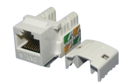 8P8C Cat 6 RJ45 Keystone Jack WT-2017B