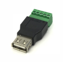 USB2.0 A Jack 5 Way Screw Terminal 