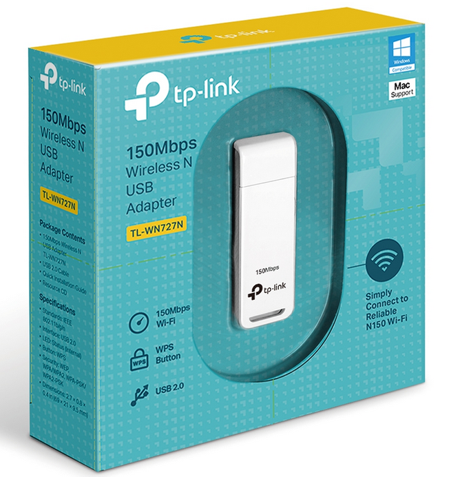 TP Link 150Mbps Wireless N USB Adapter