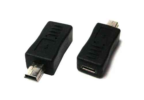 Mini USB Plug to Micro USB Jack