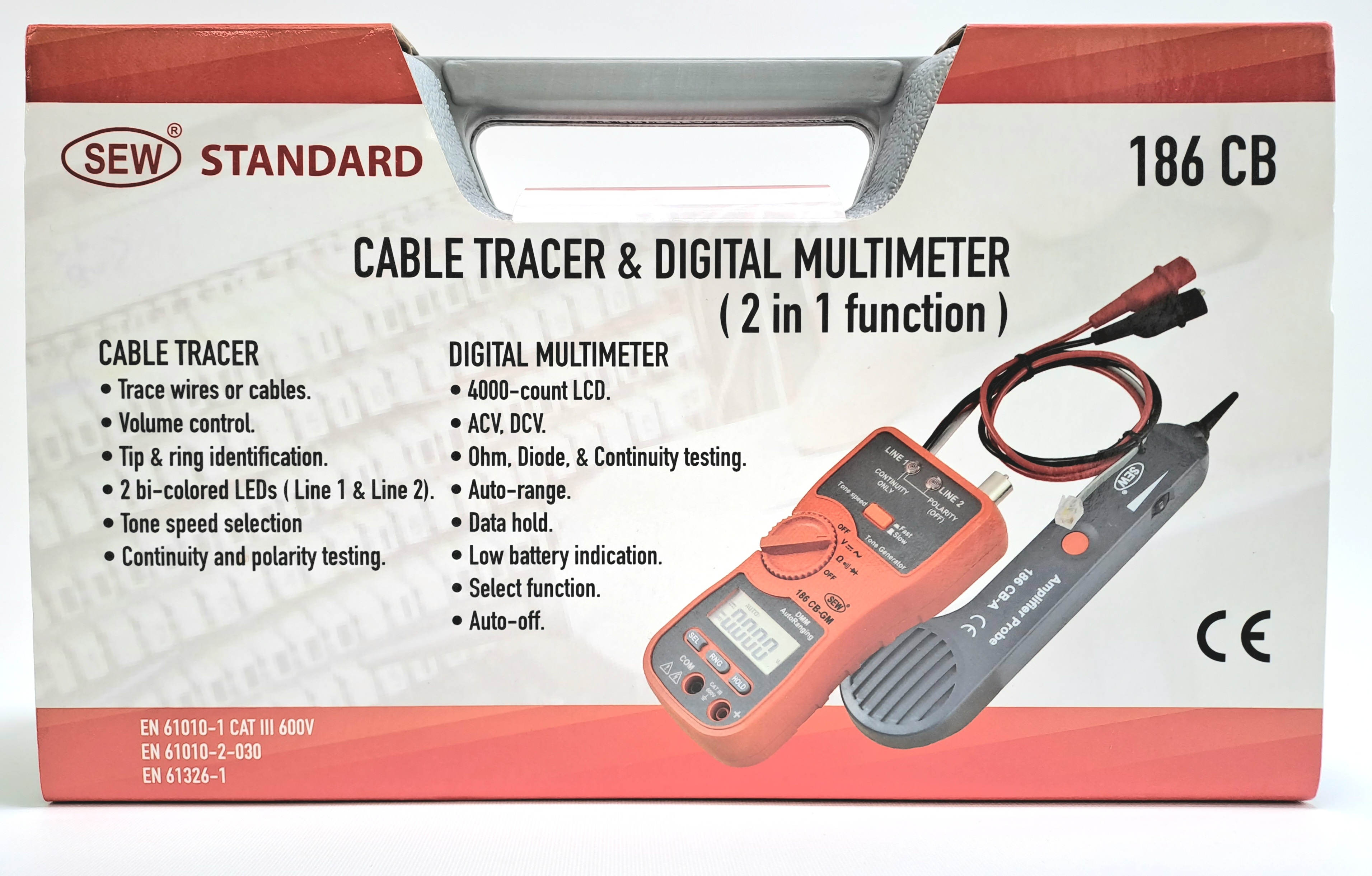 2 in 1 Cable Tracer & Digital Multimeter 