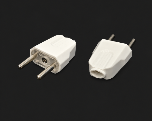2 Round Pin AC Plug