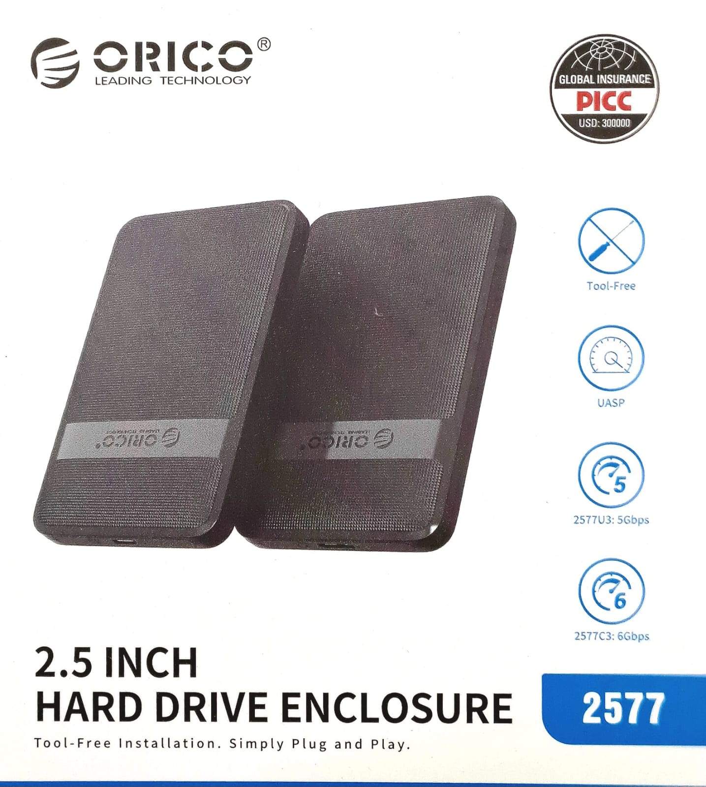 Orico 2.5 inch USB3.0 Hard Drive Enclosure 