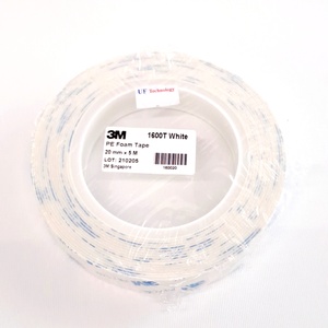 3M 1600 Foam Tape White 20mm x 5m