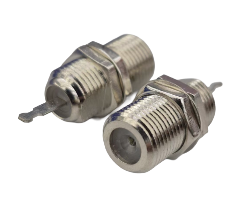 F Jack Bulkhead Front Mount with Washer and Nut