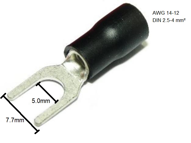 SV3.5-5S Insulated Spade Terminals