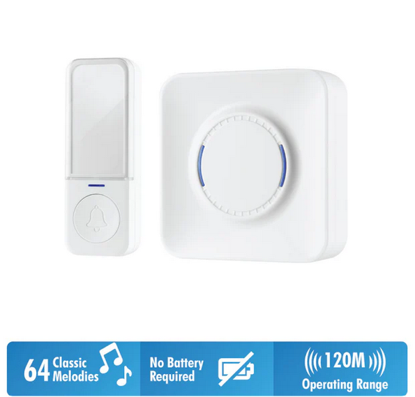 Daiyo Wireless Digital Kinetic Doorbell (Battery Free Switch)