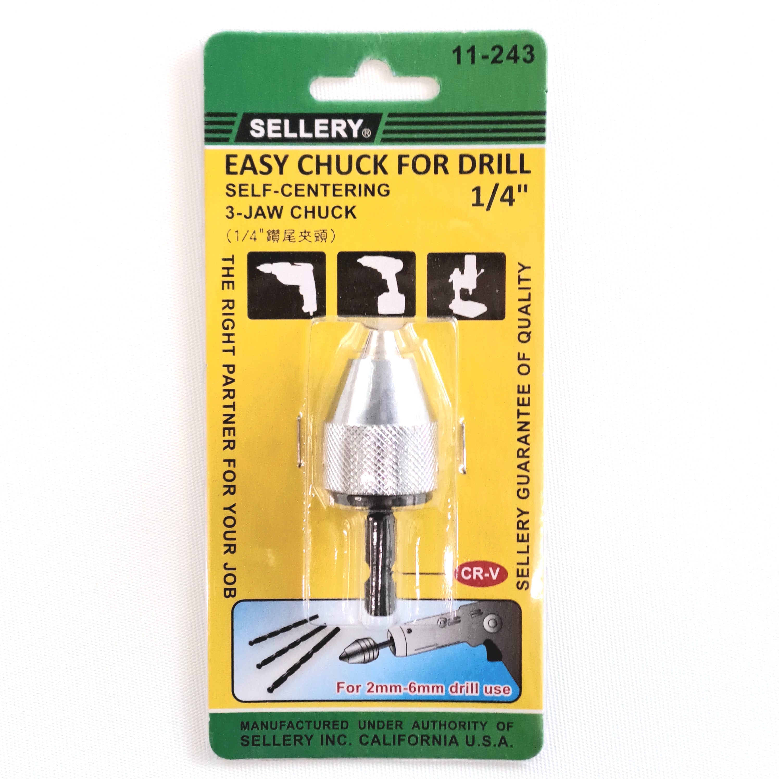 Sellery 11-243 Drill Chuck, 6mm/1/4”