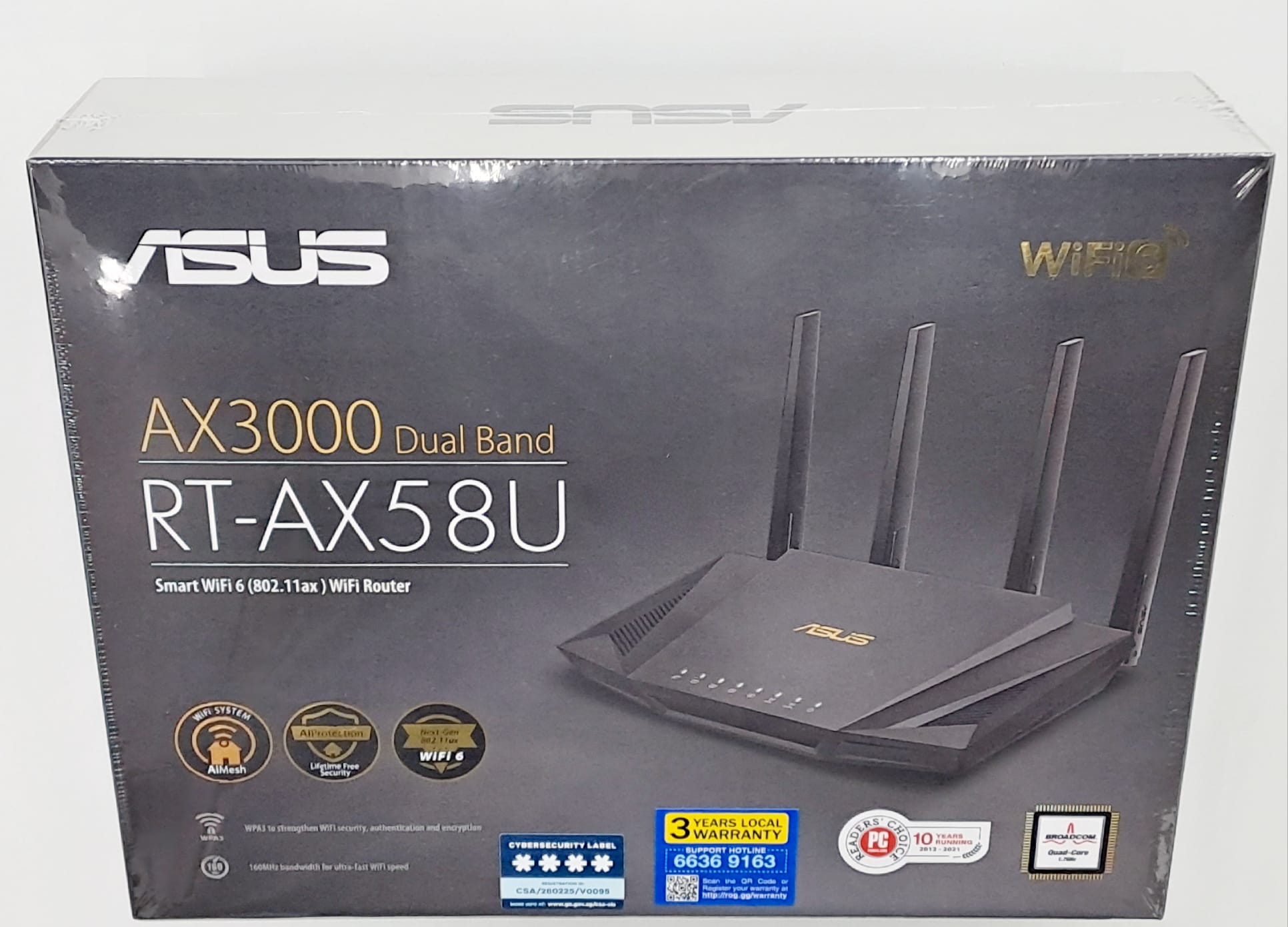 ASUS AX3000 Dual Band Smart WiFi 6 (802.11ax) Router