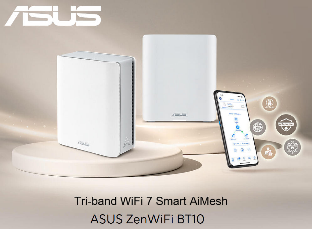 ASUS ZenWiFi BE18000 Tri-Band WiFi 7 Mesh