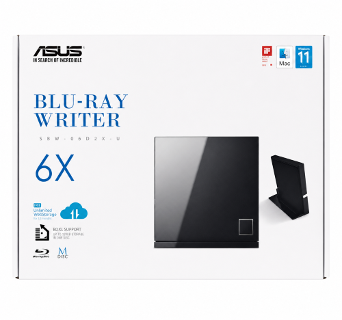 ASUS 6X Blu-Ray Slim Portable Burner Win/Mac