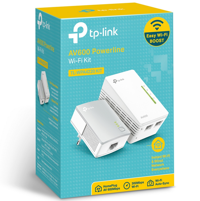 TP Link 300Mbps AV600 Wi-Fi Powerline Extender Starter Kit