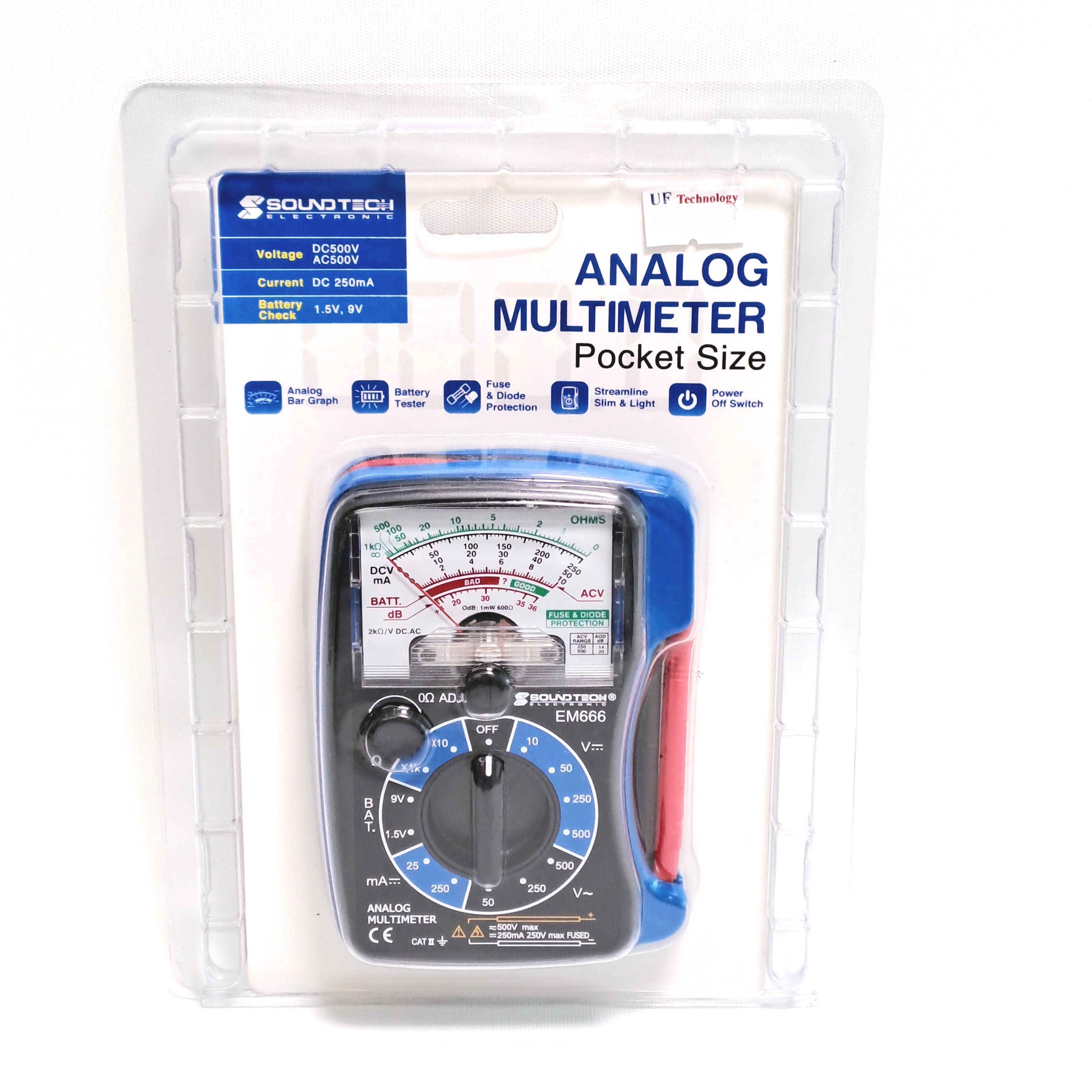 Soundtech Pocket Size Analog Multimeter