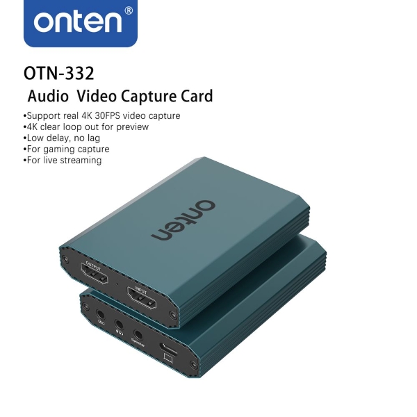 onten 4K30Hz HDMI Audio & Video Capture Card