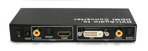 DVI + Audio (Coax/SPDIF) to HDMI Converter