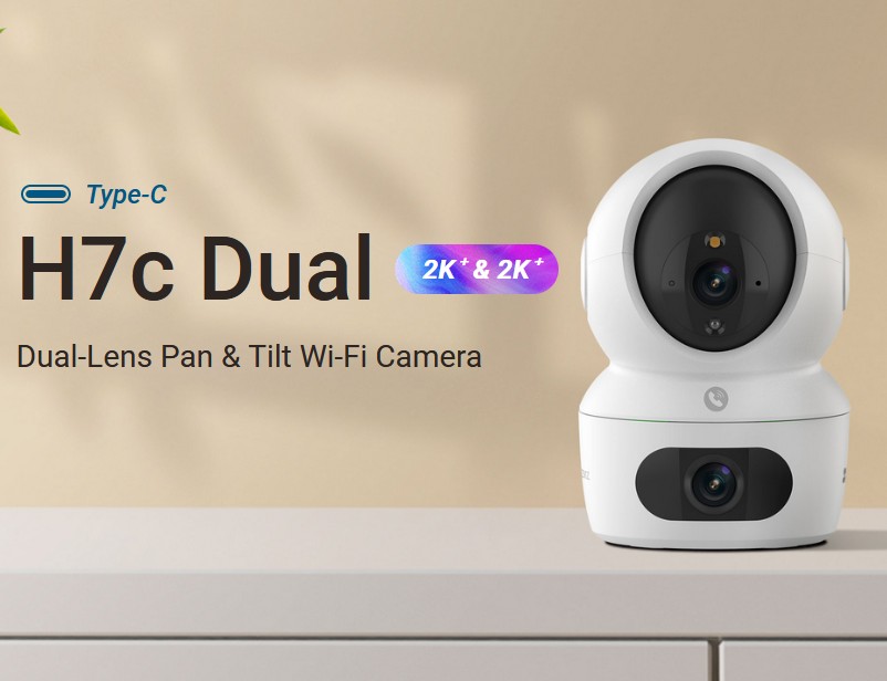 EZVIZ H7c Dual 2K⁺ (4MP+4MP) Dual-Lens Pan & Tilt Wi-Fi Camera