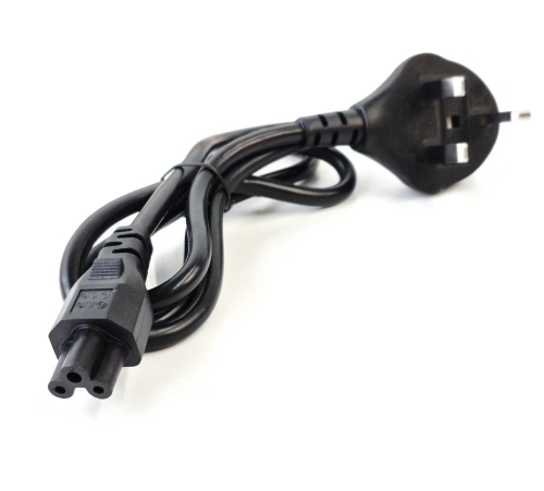 UK 3 Pin Plug to C5 1.2m (0.75mm²) with Safety Mark