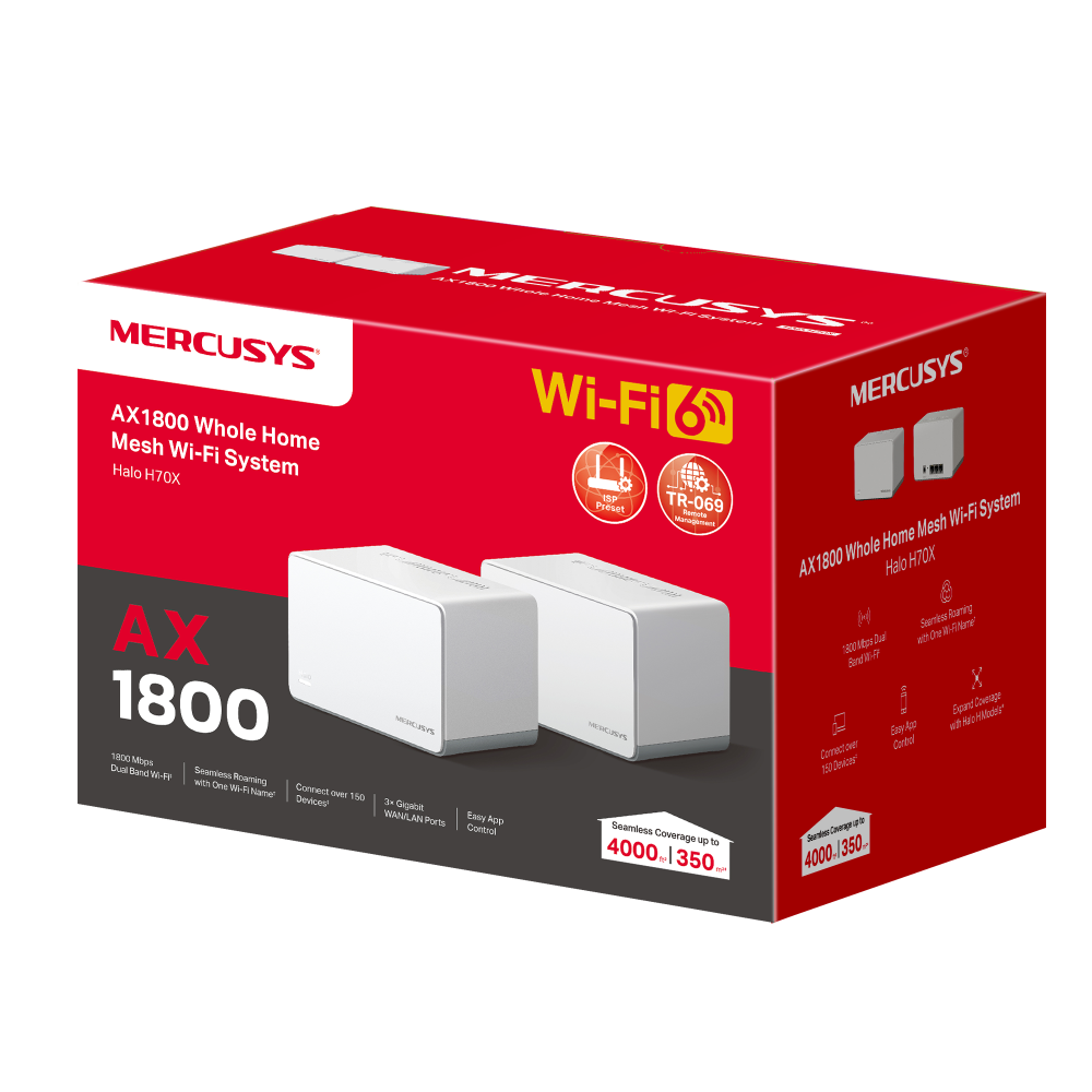 Mercusys AX1800 Whole Home Mesh WiFi 6 System