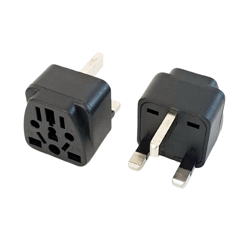 WY-7 UK 3 Pin AC Power Adaptor Black (UK, HK, SG, MY)