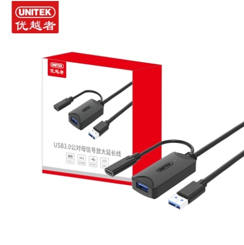 Unitek U1348C USB 3.0 Extension Cable 15M with Type-C power