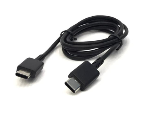 Type C Male to Male Data & Charging Cable Black L:1m 