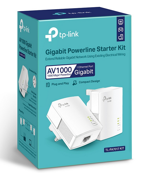 TP Link AV1000 Gigabit Powerline Starter Kit