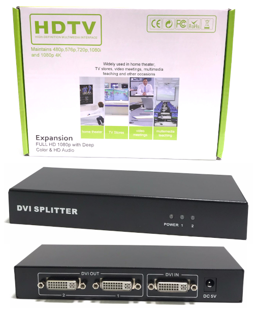 DVI Splitter 2 Port
