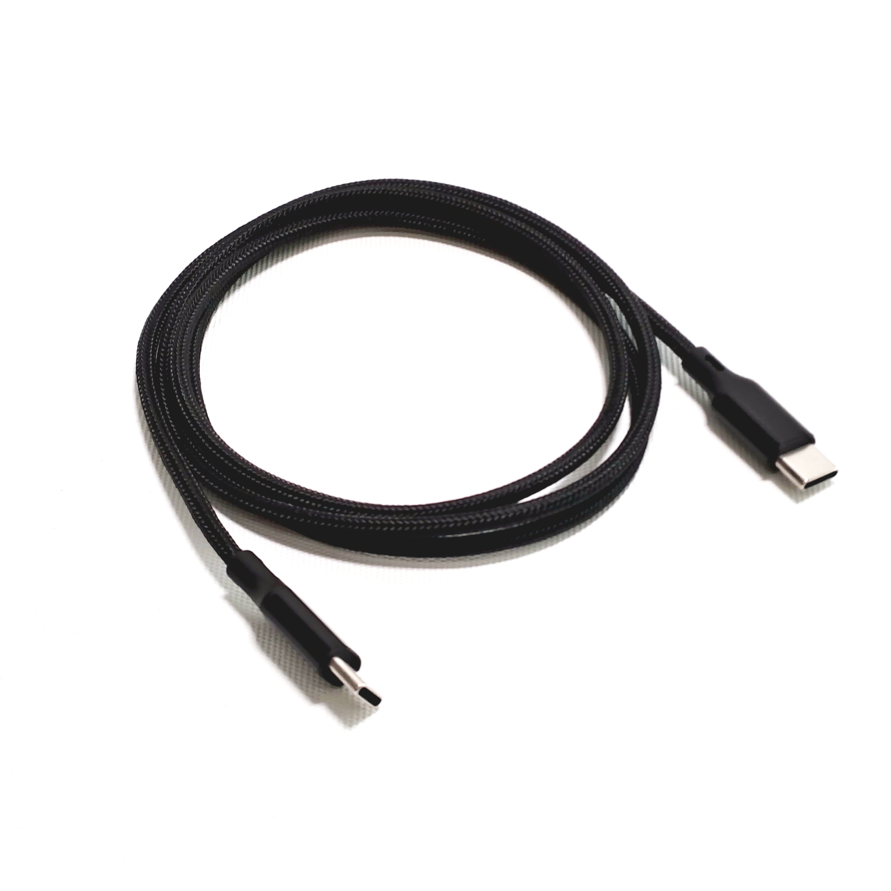 Type C to Type C Data & Charging Braided Cable 1m