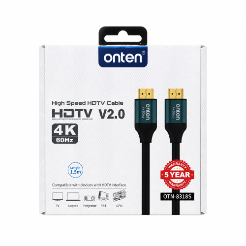 onten 4K60Hz High Speed HDMI V2.0 Cable 1.5m