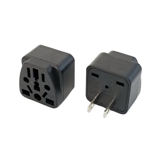 WY-6 2 Flat Pin AC Power Adaptor Black (TW, US, JP, CA, PH, TH, CN)