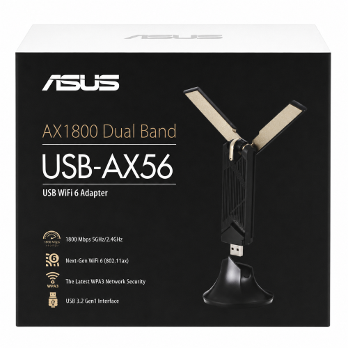 ASUS AX1800 Dual-Band USB WiFi Adaptor with USB 3.0 Cradle