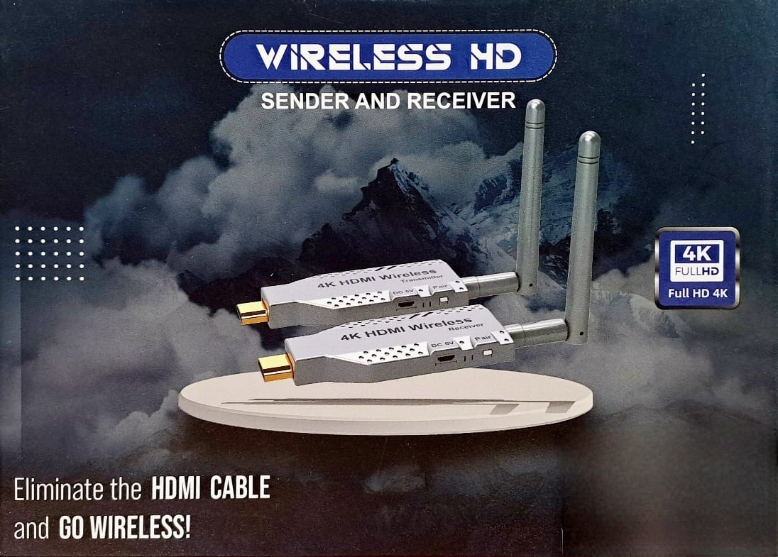 HDMI 4K 30Hz Wireless Sender & Receiver 50m