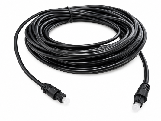 Optical Audio Toslink Plug to Plug Cable 15m (OD: 4mm)