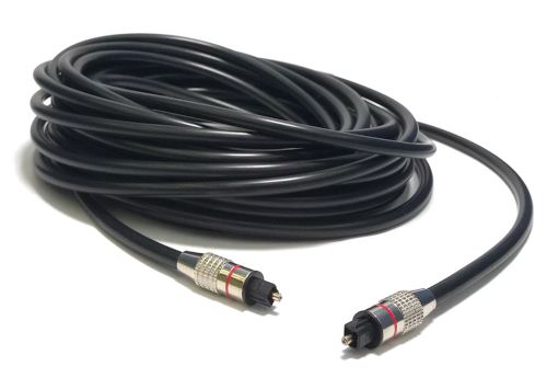 Optical Audio Toslink Plug to Plug Cable 10m (OD: 6mm)