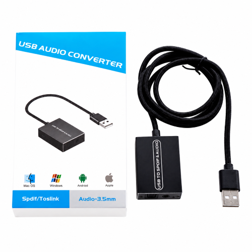 USB to Optical & 3.5mm Audio Converter