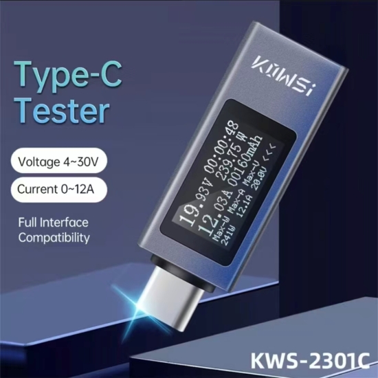 KWS-2301C Mini Digital USB-C Tester