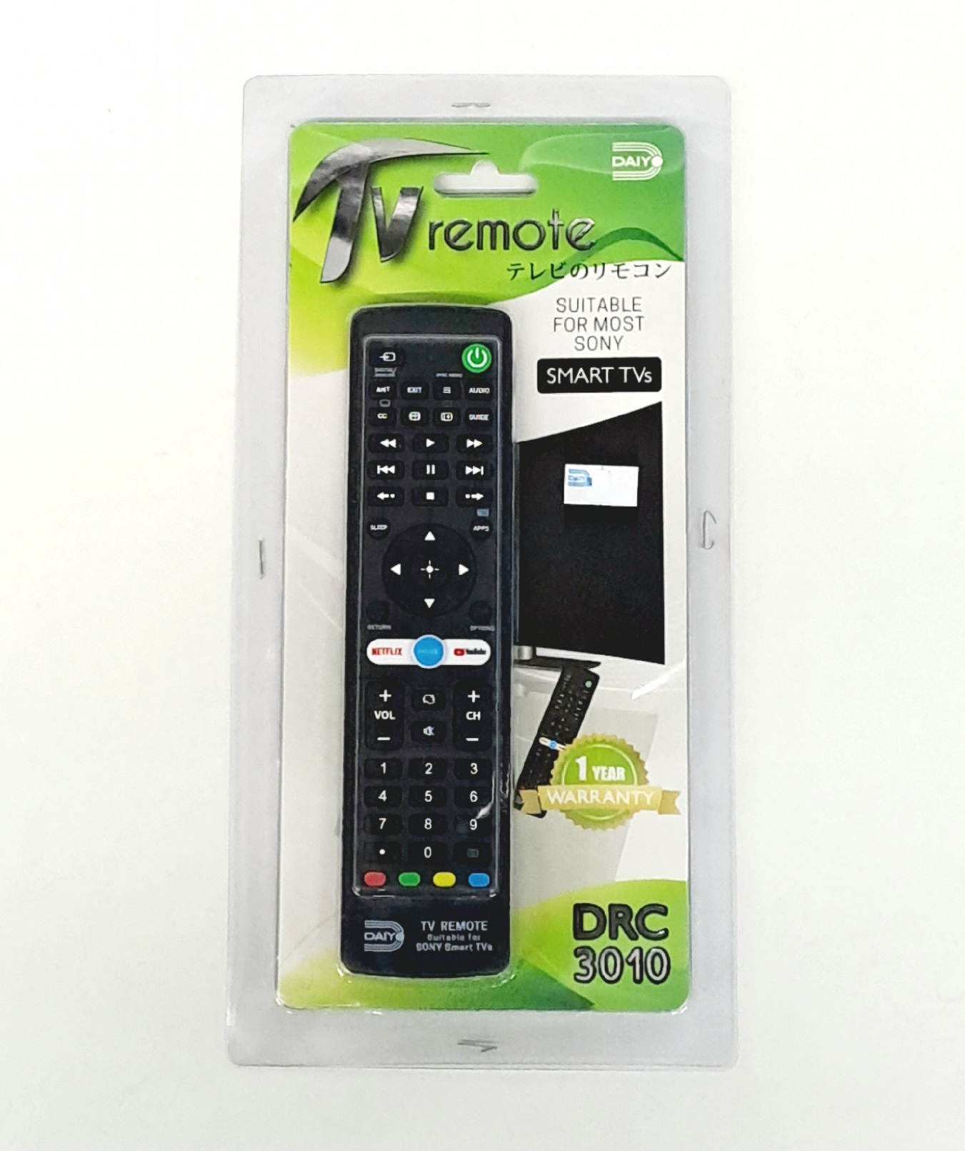Daiyo Remote Control for Sony Smart Tvs